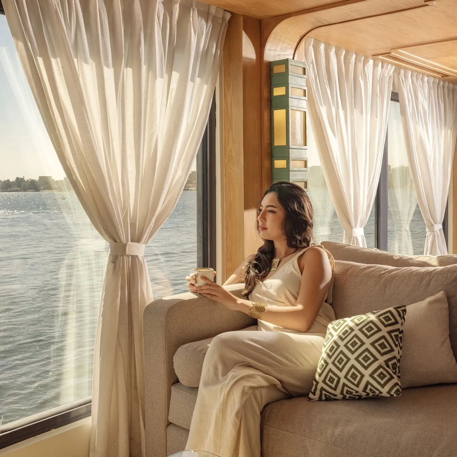 Lounge aboard the MS DWA Nile Cruise Nile cruise